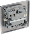 NAB50 Back - This switched and fused 13A connection unit from British General provides an outlet from the mains containing the fuse and is ideal for spur circuits and hardwired appliances. 