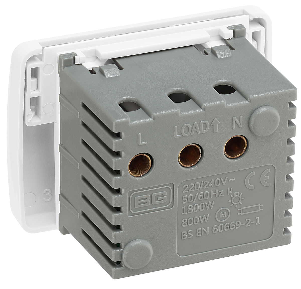 Key Controlled Switch Module Bg BG EMKYCSW Euro Module 16A Key Card Switch (50 x 50) - White– The ...
