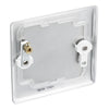 BG Nexus Brushed Steel Single Blanking Plate with Surface Pattress Back Box