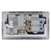 BG Nexus Black Nickel 45A DP Switch 13A Socket Neon NBN70B and 25mm Steel Back Box