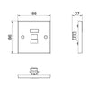 BG 9RJ45/1 Moulded Square Edge | White | 1 Gang RJ45 Screw Terminal Telephone Socket