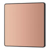 BG Evolve Polished Copper Single Blank Plate PCDCP94B with 35mm Steel Back Box