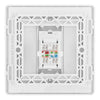 BG Evolve Pearlescent White RJ45 Cat6 Data Outlet PCDCLRJ451W with 25mm Steel Back Box