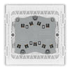 BG Evolve Pearlescent White 20A 16AX 2-Way Triple Light Switch PCDCL43W with 25mm Steel Back Box