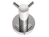 Corby Harrogate Double Clothes Hook in Polished Steel