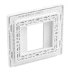 BG Evolve Brushed Steel 20AX 2 Way Emergency Lighting Test Key Switch - Grey Insert