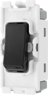 BG RPCDB12C Evolve Grid Black 20A 20AX 2 Way 1 Pole Centre-Off Switch Module