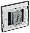BG PCDMBTDS1B Matt Black Evolve 1 Gang 200W Trailing Edge Secondary Touch Dimmer - Black Insert