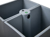 Corby Sheffield Metal Dual Recycling Bin with Plastic Inserts in Black