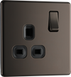 BG FBN21B Nexus Screwless Flat-Plate Single Switched Plug Socket