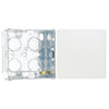 BG Evolve Pearlescent White Single Blank Plate PCDCL94W with 35mm Steel Back Box