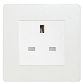 BG Evolve Pearl White 13A Unswitched Socket PCDCL13AUSSW