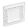 BG Evolve Pearlescent White 1 Gang Single Blank Plate PCDCL94W with 25mm Steel Back Box