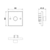 BG 981 Moulded Square Edge | White | 1 Gang 200W 2 Way Trailing Edge Dimmer Switch