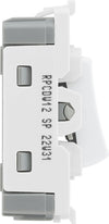 BG RPCDW12 Evolve Grid White 20A 20AX 2 Way 1 Pole Switch Module