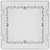 BG Evolve PCDBS94W Single Blank Plate - Brushed Steel (White)