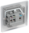 NBS29G Back - This 5A round pin socket from British General can be used to connect lamps to a lighting circuit.