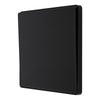 BG Evolve Matt Black 2 Way Single Edge to Edge Rocker Switch PCDMB12EB with 35mm Steel Back Box