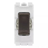 BG RRBLBN Black Nickel 20 Amp Double Pole Appliance Grid Switch Labelled Boiler