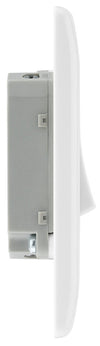 BG 844 Moulded Round Edge | White | 4 Gang 10AX 2 Way Plate Switch