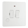 BG Evolve Pearlescent White 13A Switched Spur + Neon PCDCL52W with 25mm Steel Back Box