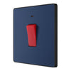 BG Evolve Matt Blue 45A DP Single Plate + Neon PCDDB74B with 35mm Steel Back Box