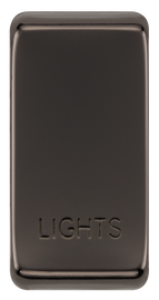 BG RRLTBN Nexus Grid | Black Nickel | 'LIGHTS' Rocker