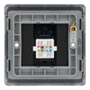 BG Nexus Matt Black 1 Gang RJ45 Single Data Outlet NFBRJ451 with 35mm Steel Back Box