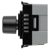 BG RPCDBDLT Evolve Grid Black 200W 2 Way Intelligent Trailing-Edge LED Push Rotary Dimmer Module