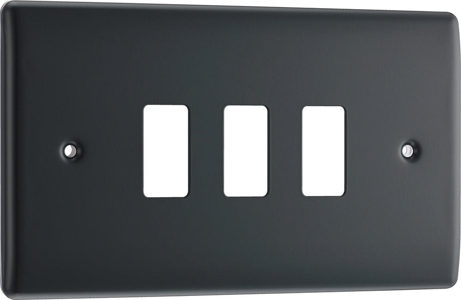 BG RPM3 Nexus Grid Part M | 3 Module Front Plate