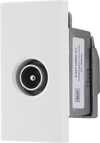 BG Nexus White EMTVMW Screened TV Outlet Euro Module Male