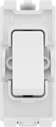 BG RPCDW30 Evolve Grid White 20A 20AX 2 Way 2 Pole Switch Module