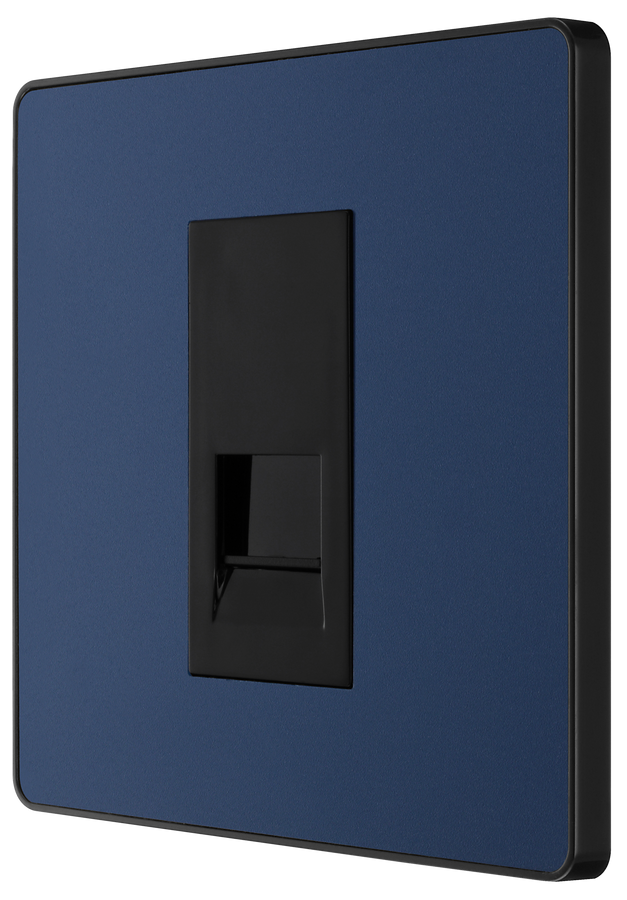 Data Outlet Blue BG PCDDBBTS1B Matt Blue Evolve 1 Gang Secondary Telephone Outlet ...