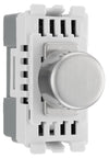 BG RBSDLT Nexus Grid Brushed Steel 2 Way 200W Trailing Edge Dimmer Module