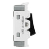 BG RPCDB14 Evolve Grid Black 20A 20AX 1 Way 1 Pole PRESS Retractive Switch Module