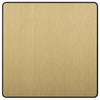 BG Evolve PCDSB94B Single Blank Plate - Satin Brass (Black)