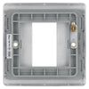 BG Nexus Metal Brushed Steel 20AX 2 Way Emergency Lighting Test Key Switch - Grey Insert