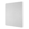 BG Evolve Brushed Steel Single Blank Plate PCDBS94W with 35mm Steel Back Box