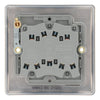 BG Nexus Antique Brass 20A 16AX 2-Way Triple Light Switch NAB43 with 35mm Steel Back Box