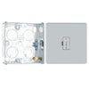 BG Screwless Polished Chrome 13A Unswitched Fused Connection Unit FPC54 with 25mm Back Box