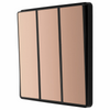 BG Evolve Polished Copper 3 Gang 2-Way 20A Edge to Edge Rocker Light Switch | PCDCP43EB