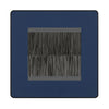 BG Evolve Matt Blue Screwless Twin 2 Gang Brush Cable Entry