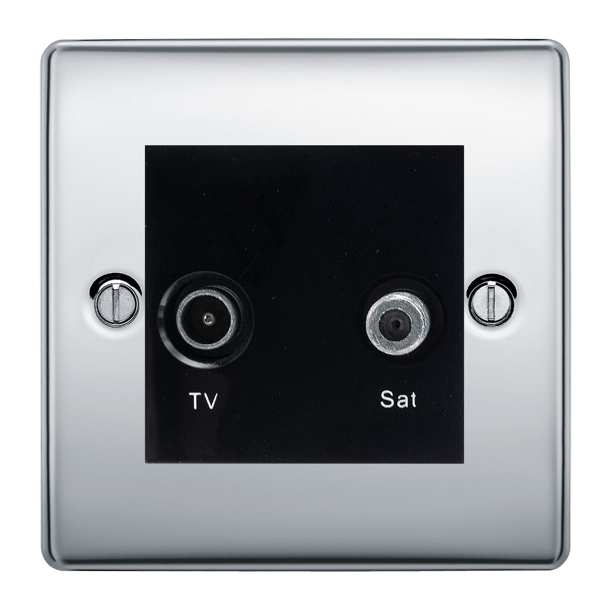 BG Nexus Metal Polished Chrome TV & Satellite Socket NPCTVSATB – The ...