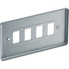 BG RMC4 Nexus Grid Metal Clad | 4 Module Front Plate