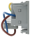 BG EMKYSWSG Euro Module 13A DP Key Controlled Switched Socket - Grey