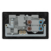 BG Evolve Matt Blue 45A Switch 13A Switched Socket Cooker Control Unit PCDDB70B with 35mm Steel Back Box