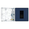 BG Evolve Matt Blue Single Master Telephone Socket PCDDBBTM1B with 25mm Steel Back Box