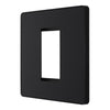 BG Evolve Matt Black 20AX 2 Way Emergency Lighting Test Key Switch - Key Included - Black Insert