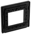 PCDMBEMS2B Back - The Euro Module range from British General combines plates and interchangeable modules so you can configure your own bespoke switches and sockets.