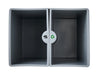 Corby Sheffield Metal Dual Recycling Bin with Plastic Inserts in Black